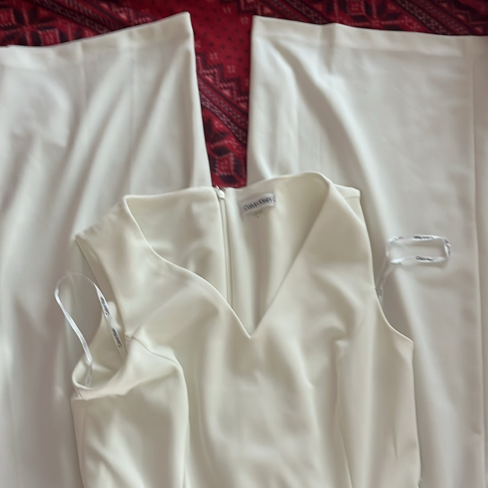 Elegant White Sleeveless jumpsuit - Picture 11 of 13